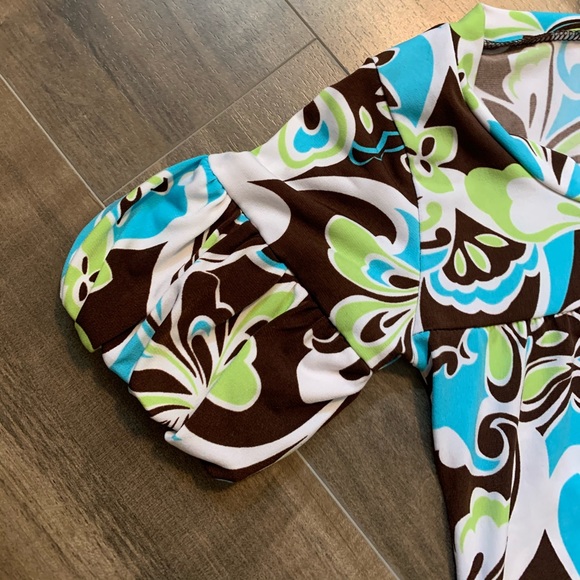 La SENZA retro patterned cuff sleeved top - Picture 6 of 10